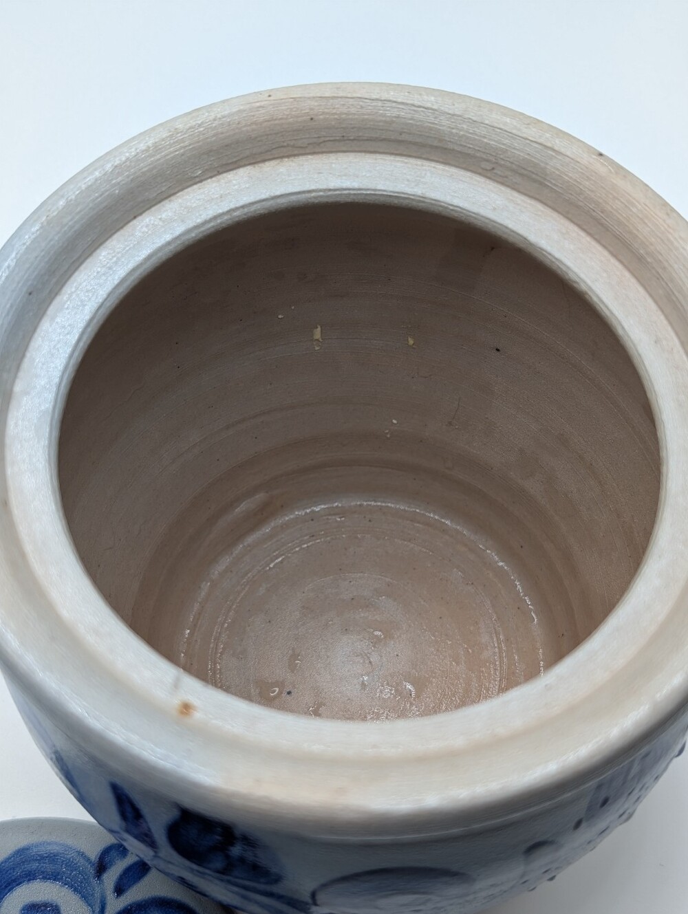 German Salt Glazed Stoneware Crock - Picture 7 of 9